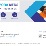 Mr. Tapiwa Virima, Managing Director of DiasporaMeds Pty Limited (DM)inducted into the Banking on Africa’s Future (BOAF) – 10,000 Points of Light (POL) for his role in shaping and defining the personality and character of medical insurance solutions using South Africa as geographical platform.