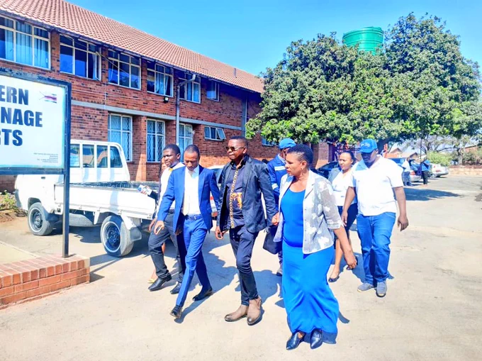 Tendai Masotsha in blue dress also appearing in court