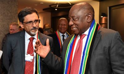 Minister of Trade, Industry and Competition, Hon. Ebrahim Patel and President Cyril Ramaphosa.
