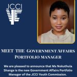 Nokuthula Shange Appointed Government Affairs Portfolio Manager of JCCI Youth Commission